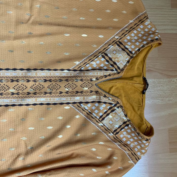 T-shirt Bréal, jaune moutarde, taille quatre - photo numéro 2