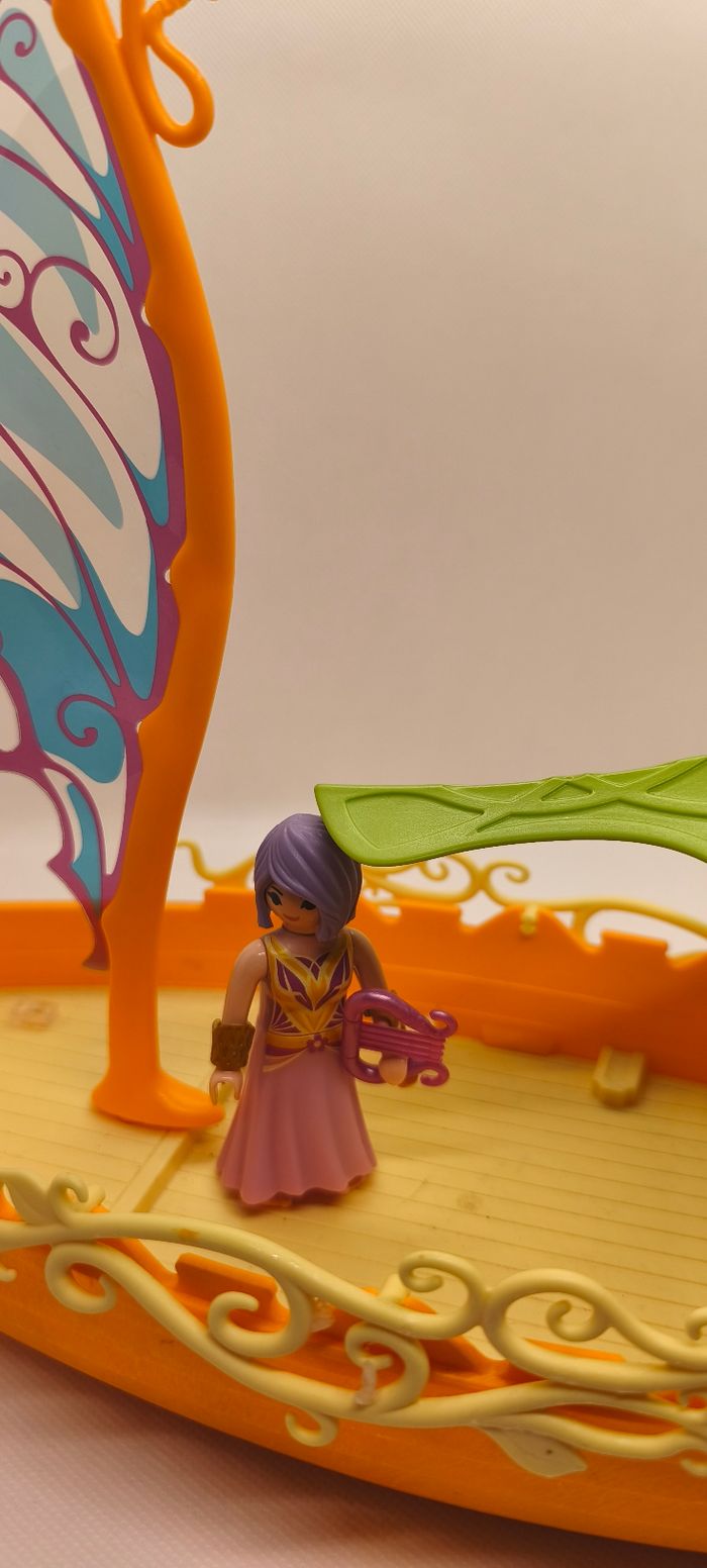 Playmobil bateau féerique et fée avec lyre - photo numéro 5