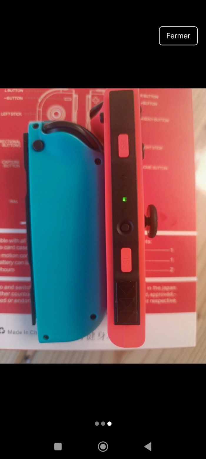 Joycon Switch Bleu rouge - photo numéro 3