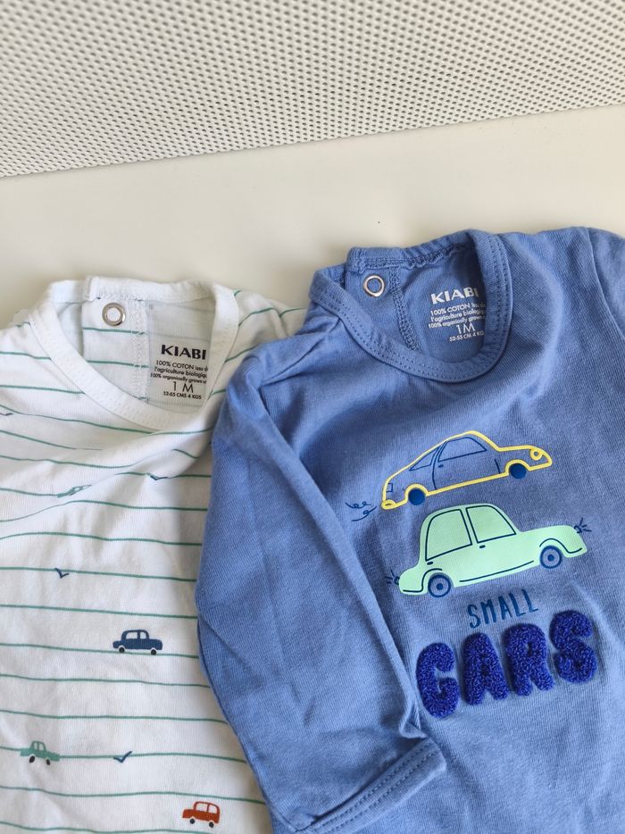 Lot de 2 pyjamas 1 mois neufs - photo numéro 2