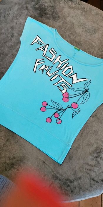 T-shirt Benetton turquoise