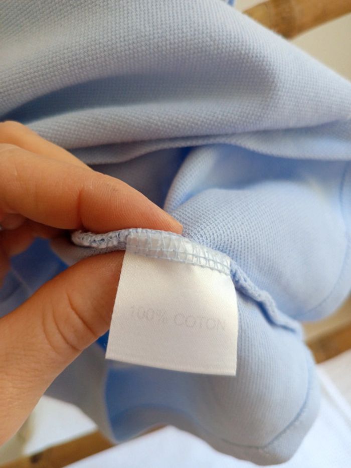 Polo bleu clair Acanthe 8 ans - photo numéro 5