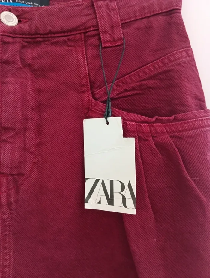 Jean Zara bordeaux coupe baloon collection 80's - photo numéro 3