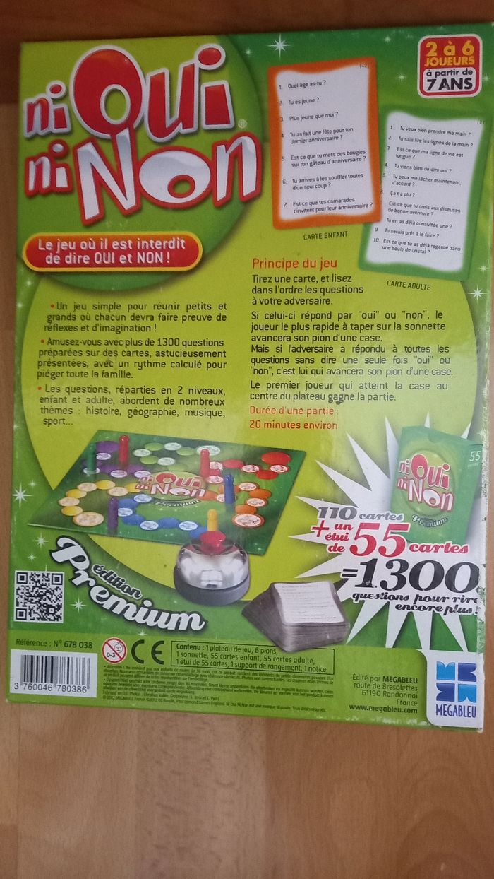 Jeu de société ni oui ni non - photo numéro 2