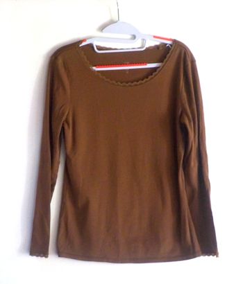 TEE-SHIRT C&A THE BASICS MARRON TAILLE M
