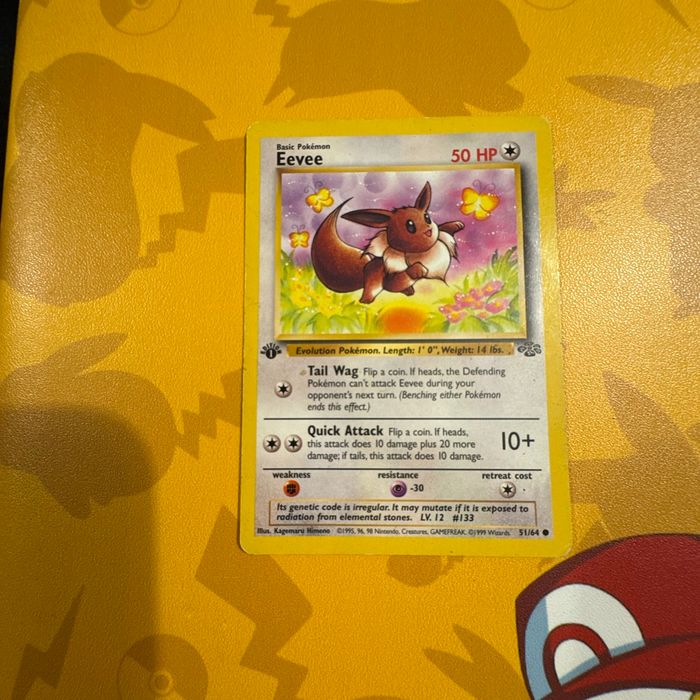 Carte Pokémon EVOLI version anglaise de 90