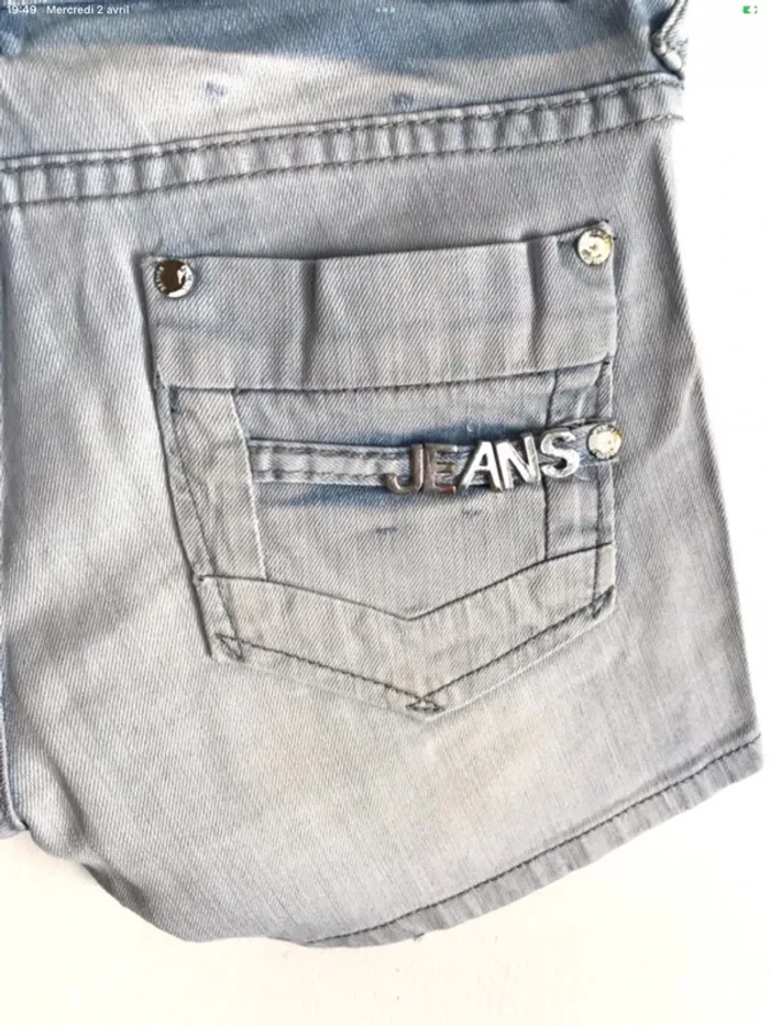 Short Remixx Jeans taille 34 bleu clair - photo numéro 7
