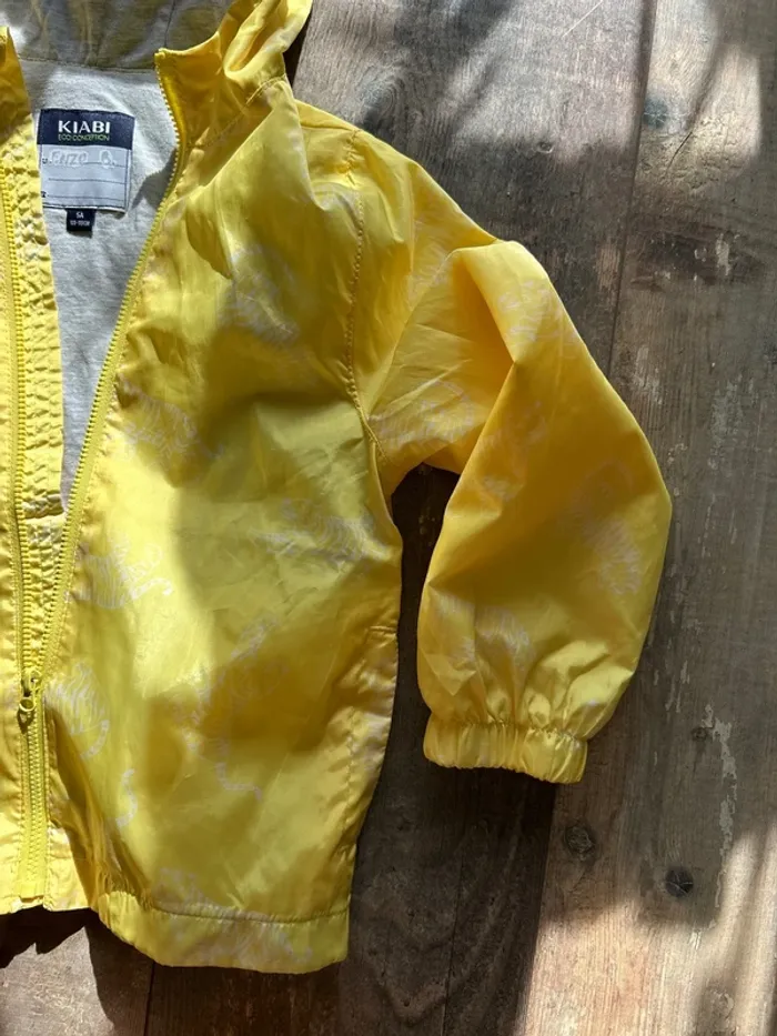 Veste jaune coupe vent - photo numéro 3
