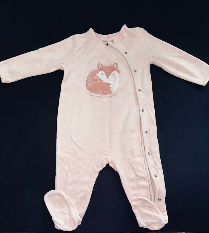 Pyjama velour avec pied C&A - 80CM