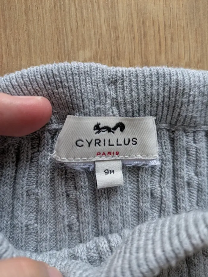 Pantalon Cyrillus en maille 9 mois - photo numéro 2