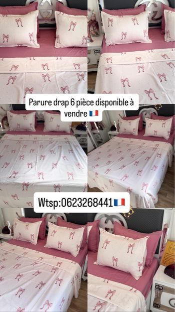 Les parures drap plat 6 pièce 