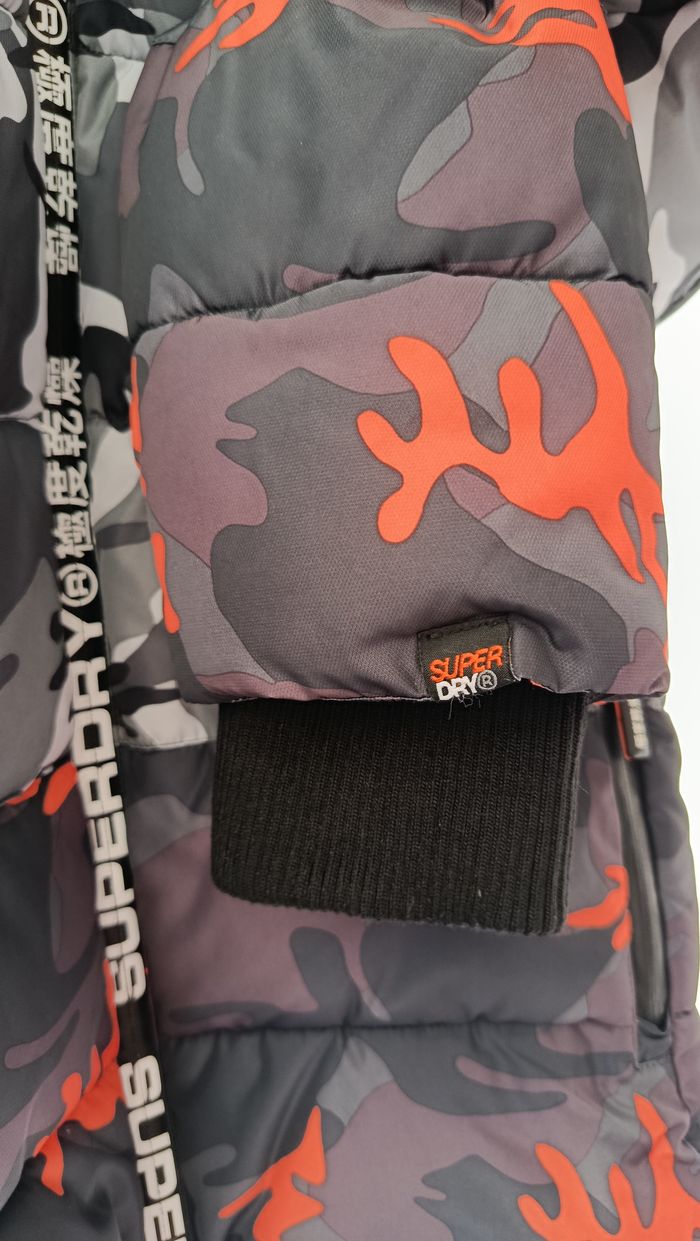 Doudoune Superdry camouflage tricolore - photo numéro 5