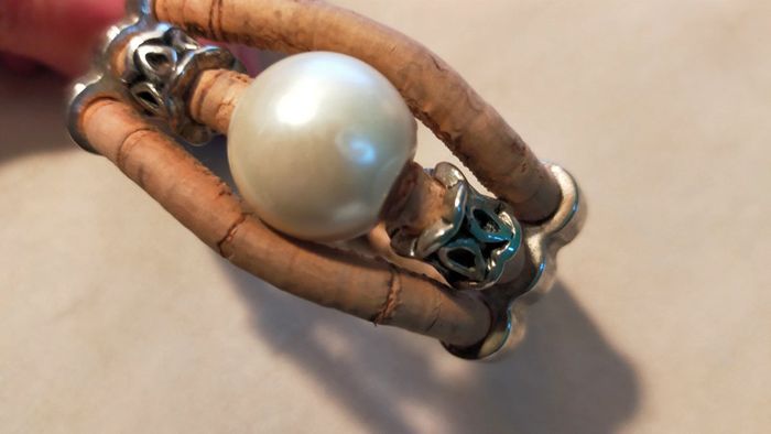 Bracelet naturel perle et liège – Collection Terres d’Ailleurs - photo numéro 2