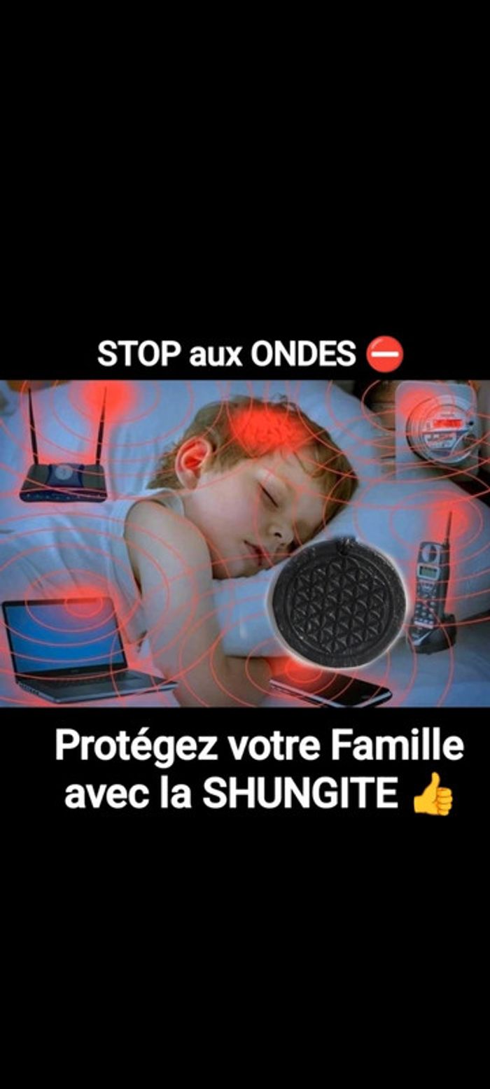 Collier d'énergie💥en pierre Shungite naturel.