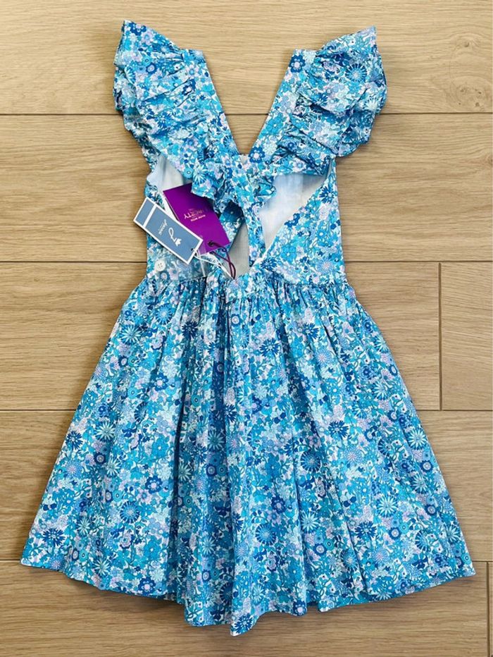 Robe dos nu en Liberty exclusif June Jacadi T-5 ans - photo numéro 4