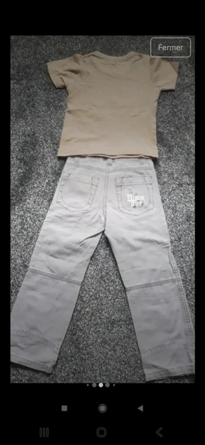 Lot 2 tee shirt / pull / 2 pantalons 4 ans - photo numéro 3