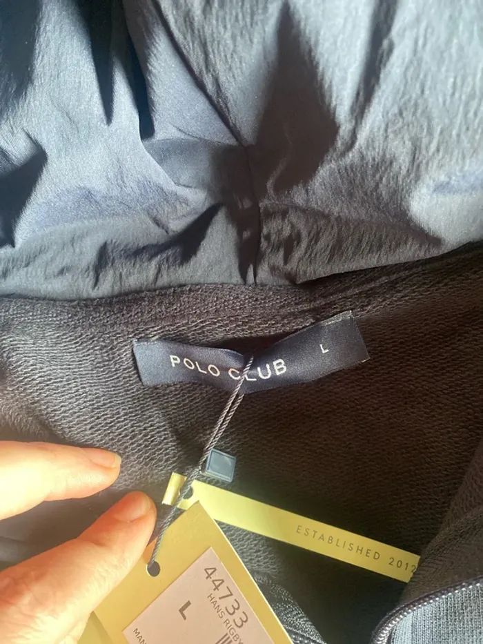 Sweat-shirt bleu marine à capuche et broderie Rigby Go - photo numéro 5