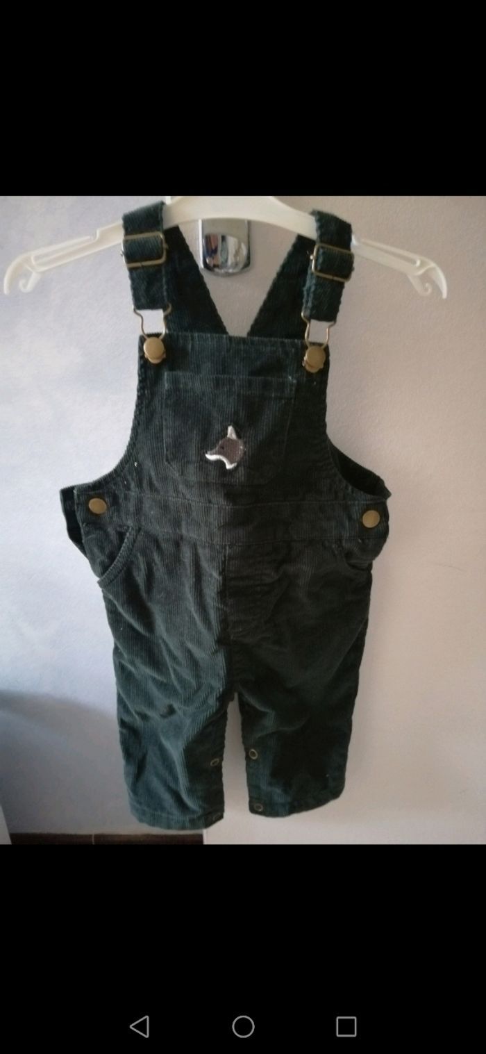 Salopette velours 9 mois