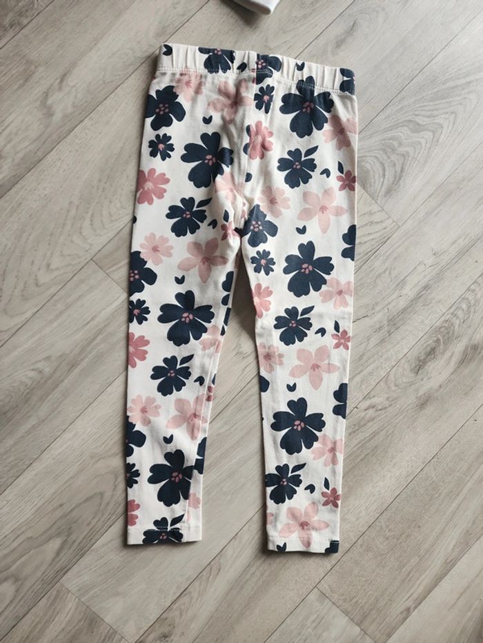 Ensemble legging sweat shirt fleuris 2/3ans - photo numéro 5