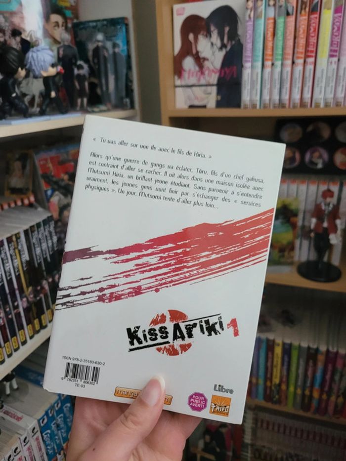 Manga yaoi kiss ariki tome 1 - photo numéro 2