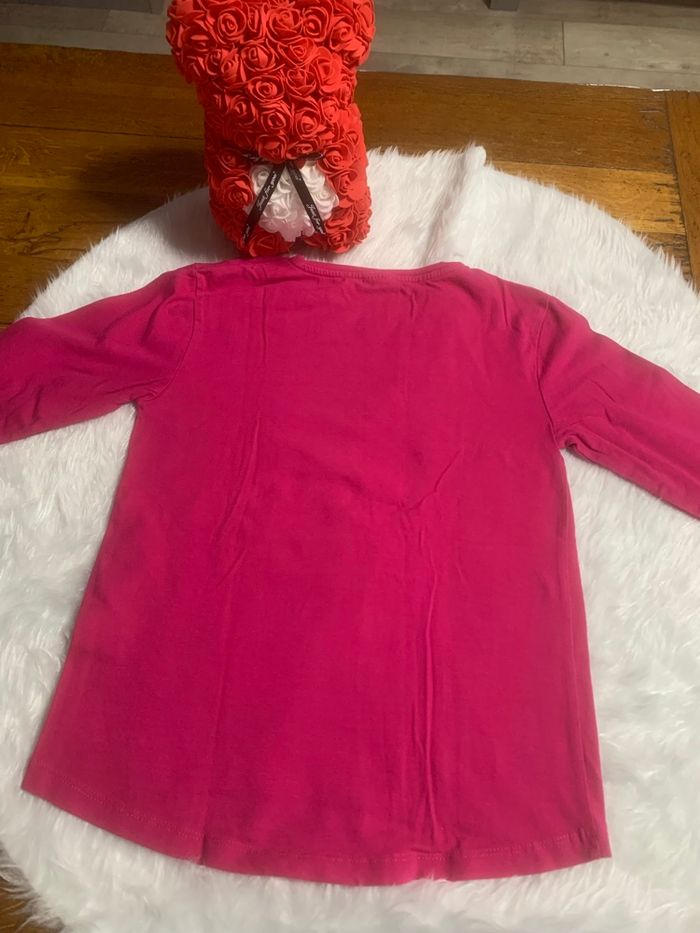 Tee-shirts fushia fille dessin licorne - photo numéro 3