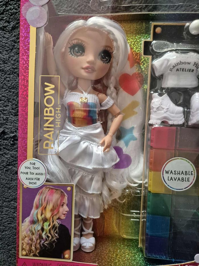 Rainbow High Watercolour & Create DIY Poupée, Aquarelles Lavables Et Kit Teinture - Yeux Marron - photo numéro 2