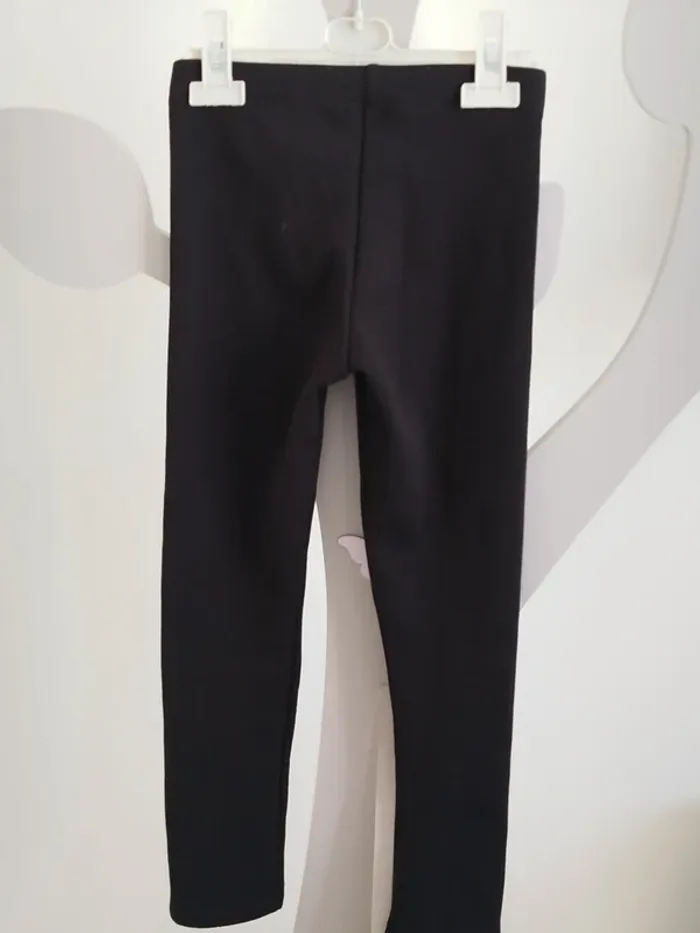 Legging long noir doublé chaud Gémo taille 8 ans - photo numéro 2