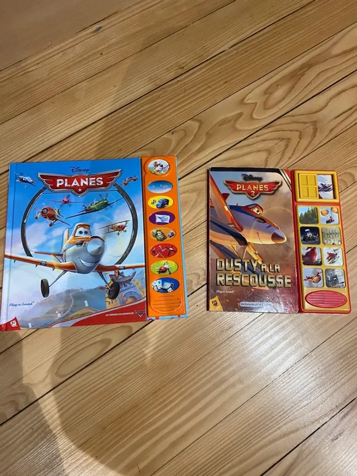 Lot de 2 livres sonores planes