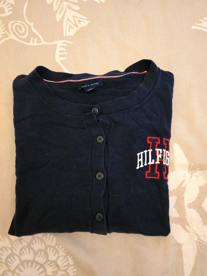 🌟 Gilet noir a bouton Tommy hilfiger homme - Taille  M 🌟