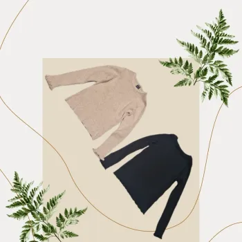 Lot de 2 pulls légés noir & beige - Kiabi - Taille 5 ans