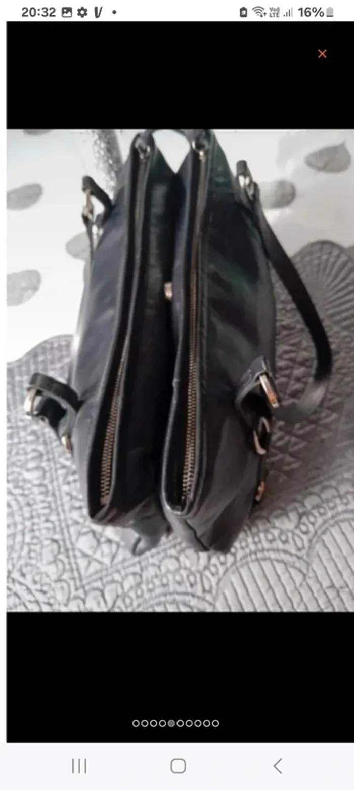 Sac longchamp en cuir 31x16x6 - photo numéro 4