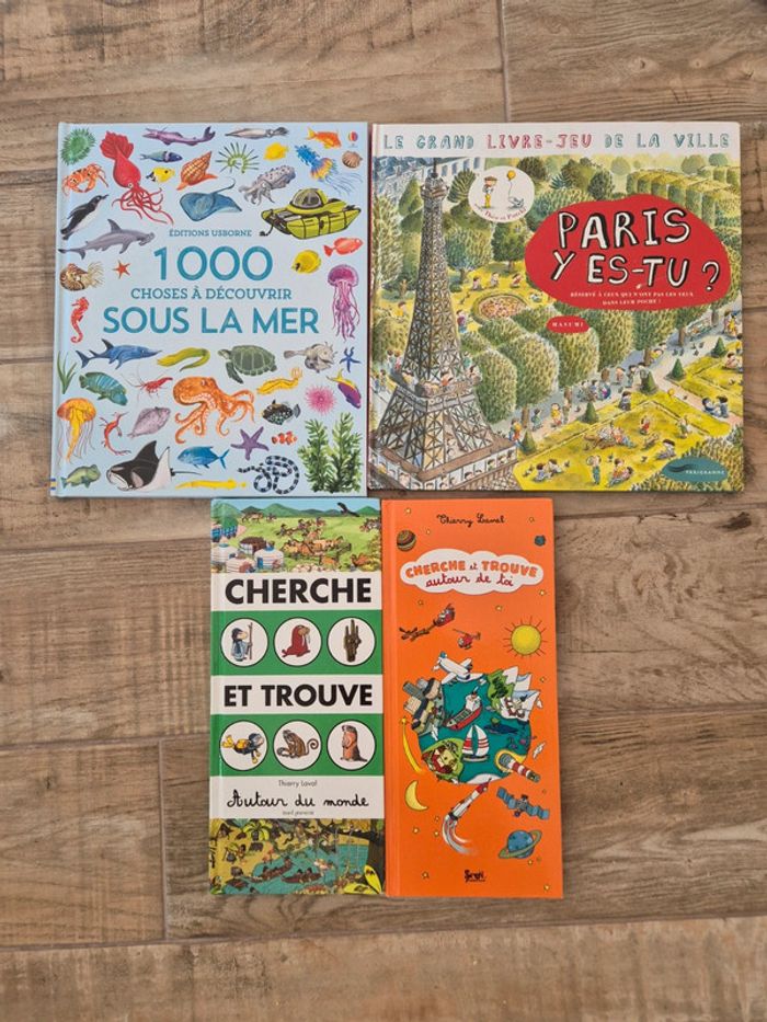 Lot de 4 livres cherche et trouve