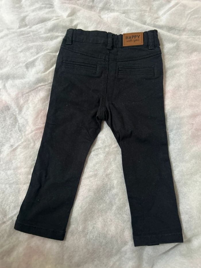 Pantalon jean noir 6 mois tape à l’œil - photo numéro 3
