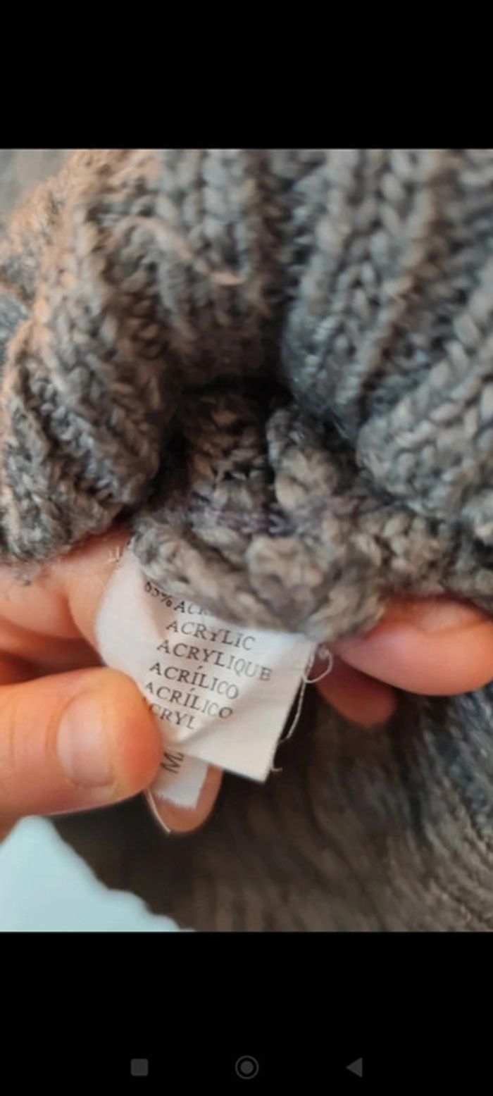 Pull en laine/acrylique gris taille 40/42 Sun Love - photo numéro 6