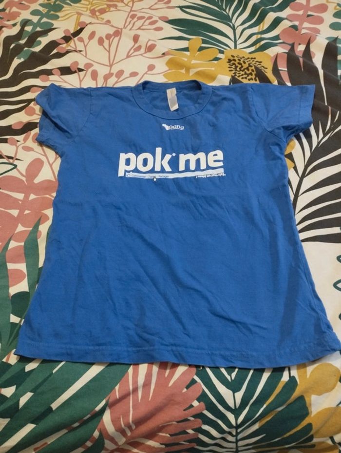 Tee shirt femme taille M bleu