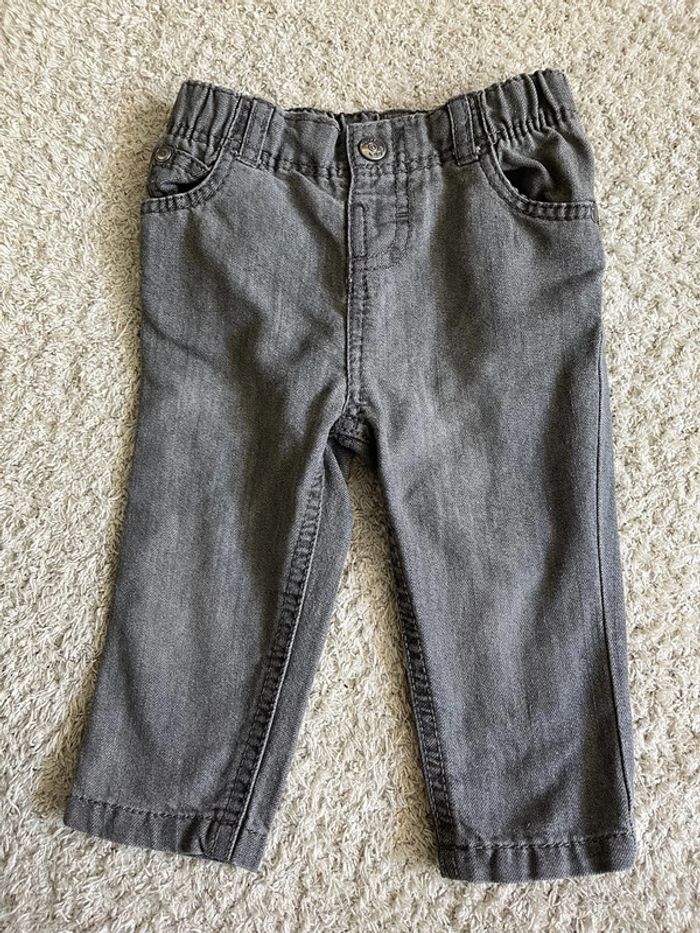 Jeans gris garçon Orchestra taille 9 mois