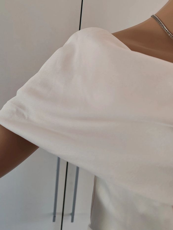 Robe cache coeur longue drapée - photo numéro 11