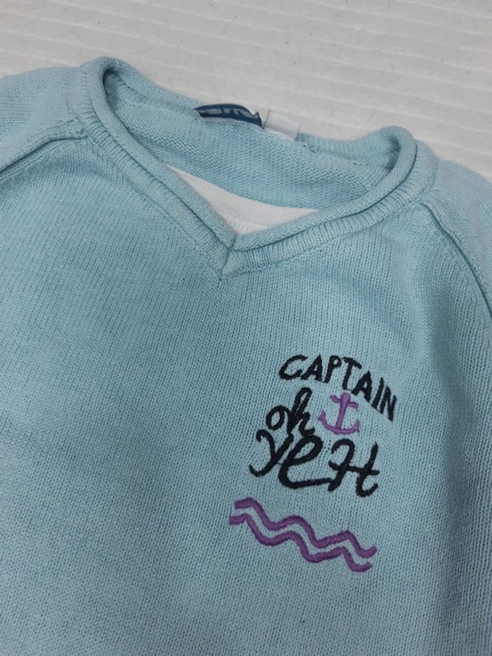 Pull bleu Kim & Lou 3 ans - photo numéro 3