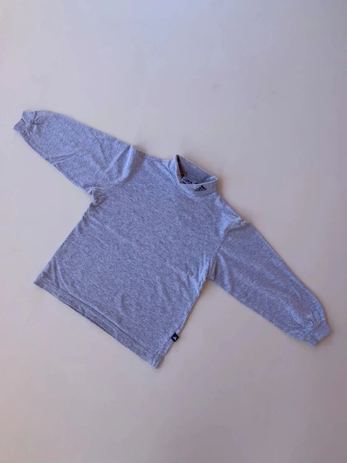 T-shirt manches longues col cheminée Adidas 8ans - photo numéro 14