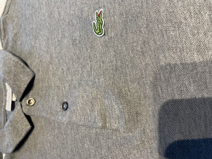 Polo Gris Classic Fit Homme Lacoste Taille L - photo numéro 3