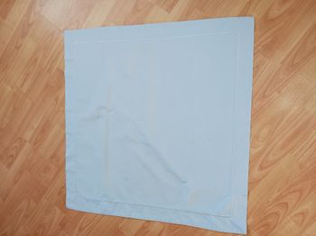 taie d'oreiller carrée bleu 70 cm Scénario  tergal