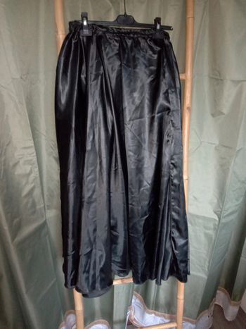 Jupe danse orientale satin noir
