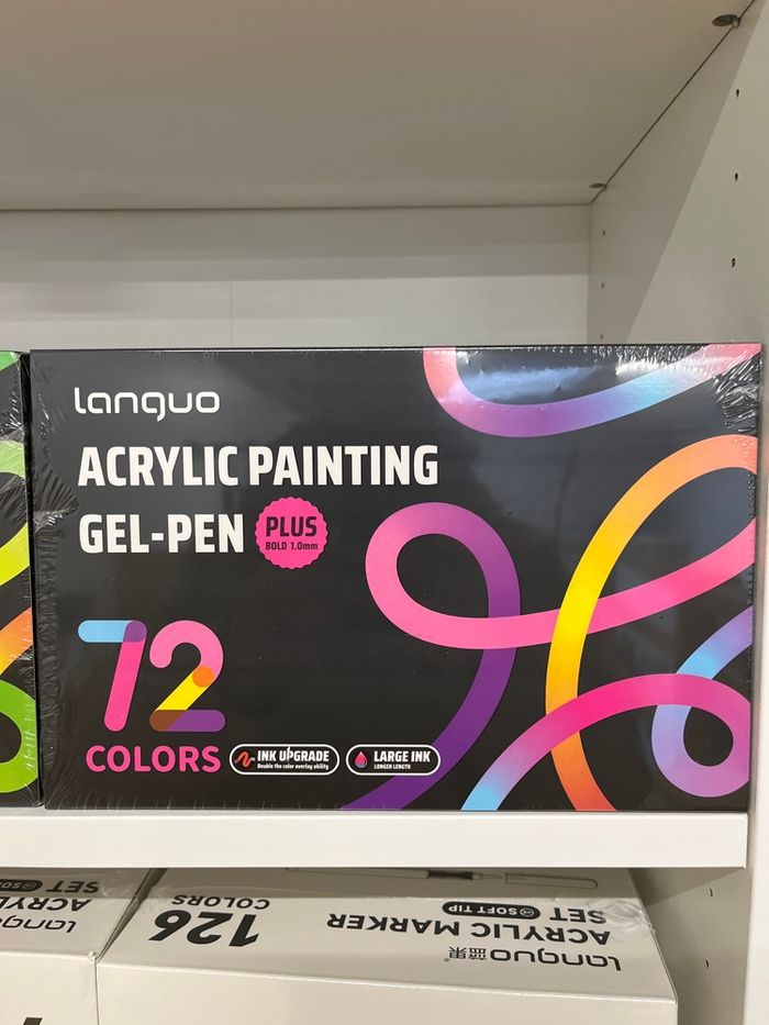 Boîte de 72 gel pen acrylique languo - photo numéro 1