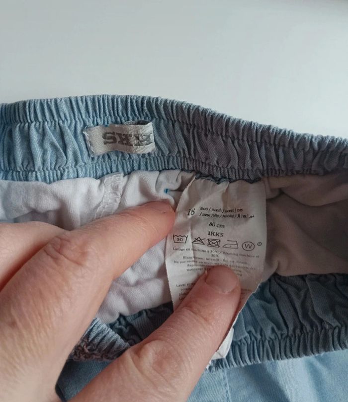 Jupe-short IKKS taille 18 mois en très bon état - photo numéro 3