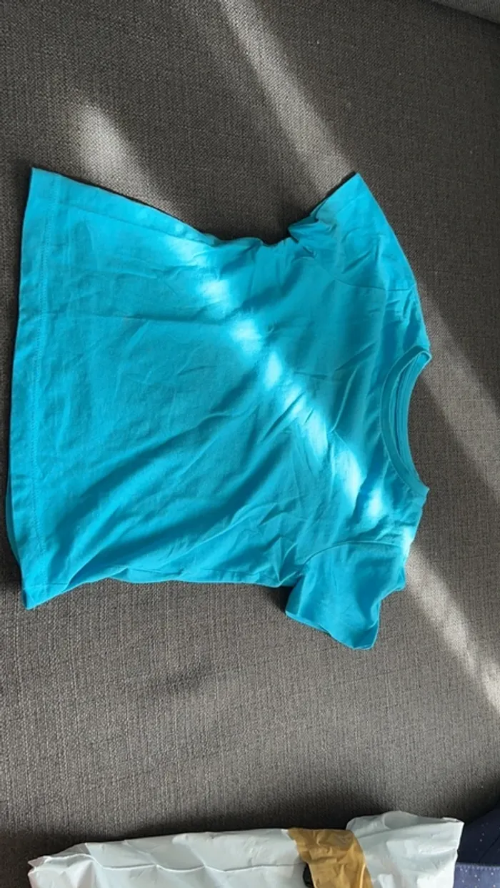 T-shirt turquoise