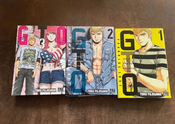 Lot de 3 Mangas GTO paradise lost tomes 1, 2 et 3