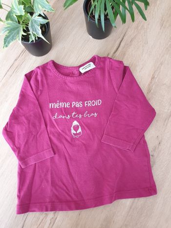 Tee shirt manches longues 6mois