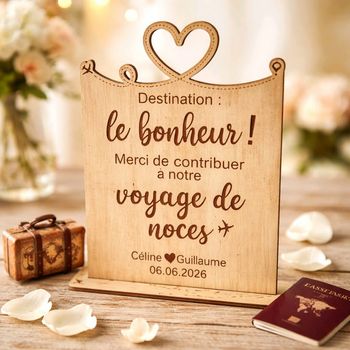 Pancarte voyage de noce