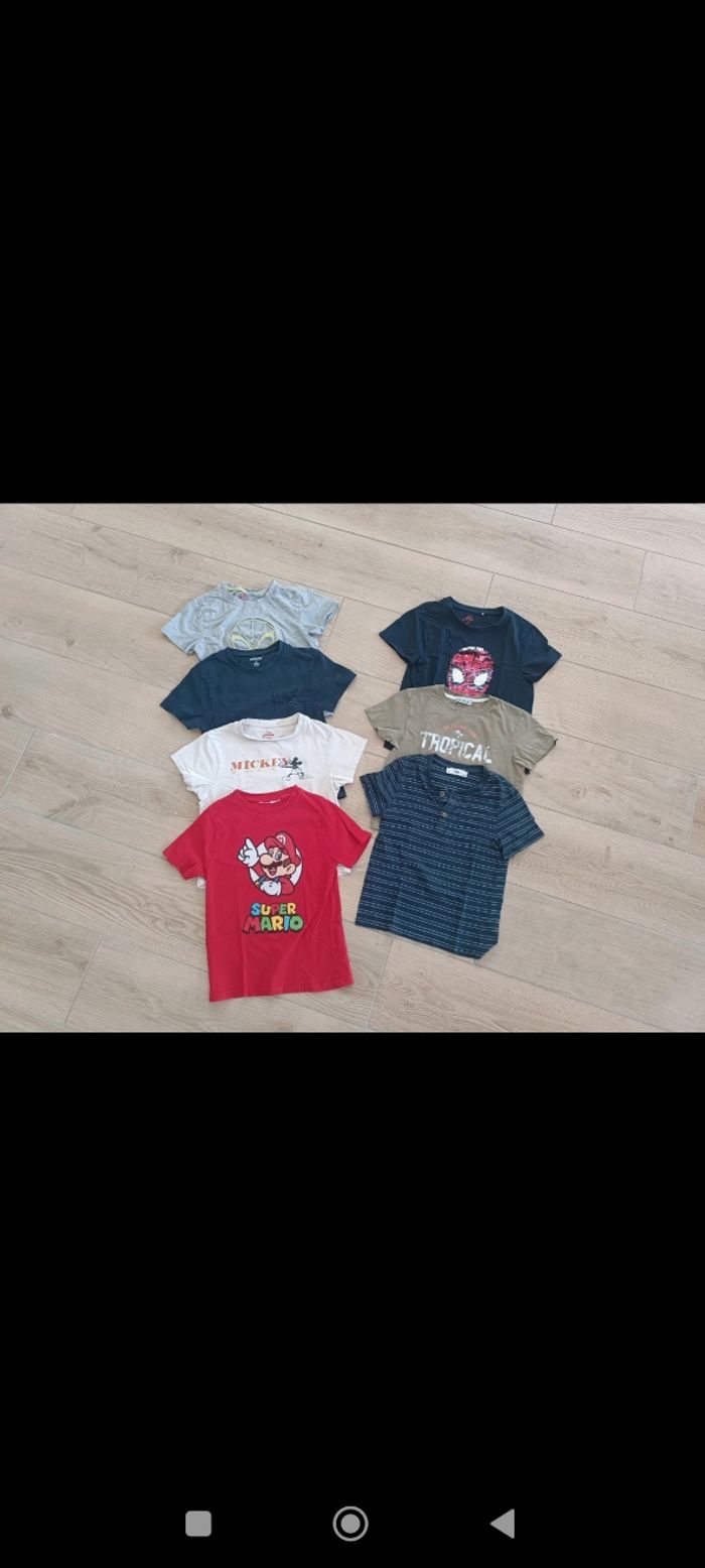 7 hauts pour garçon 7/8 ans