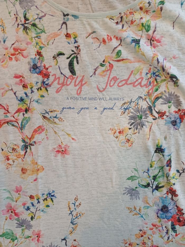 T-shirt vert pâle très léger- Camaïeu - photo numéro 3